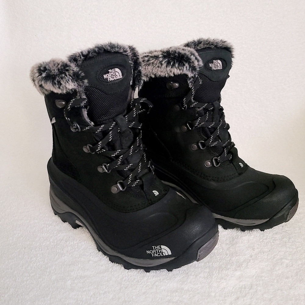 The North Face Black Lace Up Boots